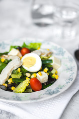 Green salad with vegetables