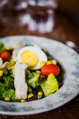 Green salad with vegetables