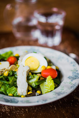Green salad with vegetables