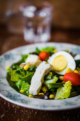 Green salad with vegetables
