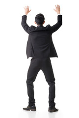 businessman holding something