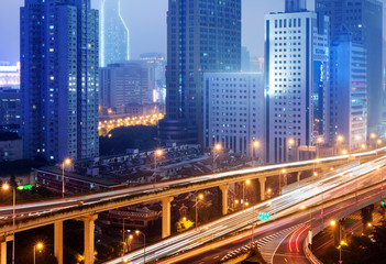 Fototapeta na wymiar Shanghai viaduct