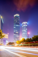 Fototapeta na wymiar night view of the lujiazui financial centre in shanghai