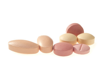 Pills, isolated on white