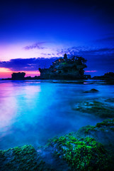 Fototapeta na wymiar BALI Landmark Tanah Lot temple in sunset. Bali island, indonesia