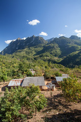 Solar panels on tribal house