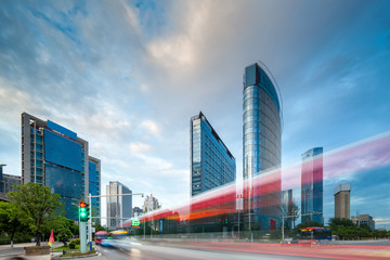 Lujiazui Finance and Trade Zone of the modern city night