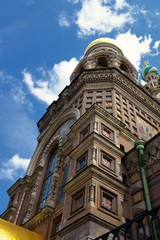 Detail of Russia Orthodox Church Spas na Krovi, St. Petersburg