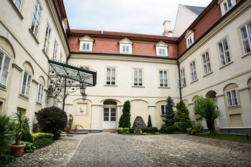 Fototapeta na wymiar Nitra castle courtyard