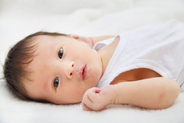 cute two-weeks old baby boy