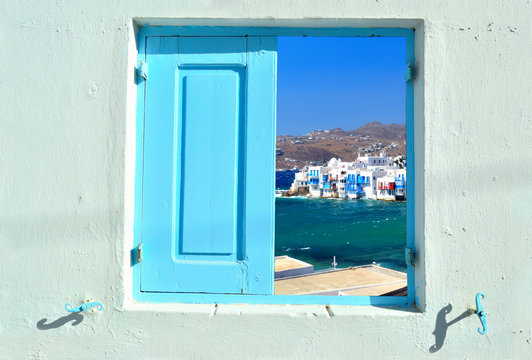 Window into beauty of Greece - Mykonos