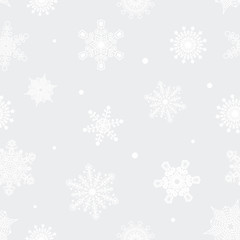 Christmas pattern of snowflakes