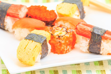 Sushi cuisine good taste.