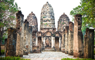 Fototapeta premium Wat Si Sawai - Ancient buddhist temple.