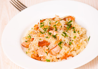 risotto with fish