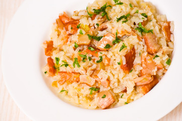 risotto with fish