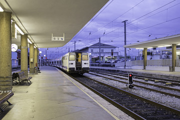 Obraz premium Anden train station