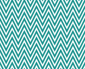 Teal and White Zigzag Textured Fabric Repeat Pattern Background