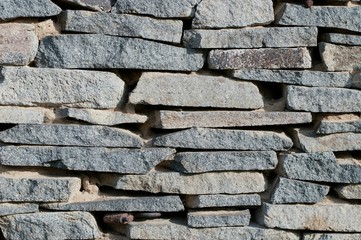 Detail view of a stone wall background