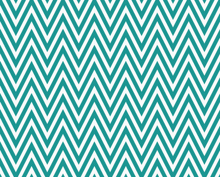 Teal and White Zigzag Textured Fabric Repeat Pattern Background