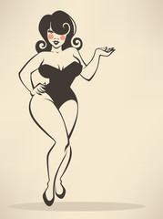 plus size pin up girl - 68522389