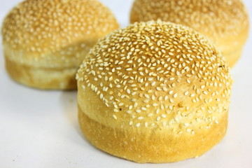Burger Bun on a white background .
