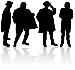 Men silhouettes