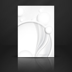 Abstract Background With White Paper Circles