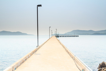 Concrete pier.