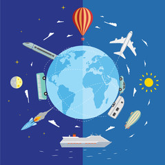 Travel and tourism background.