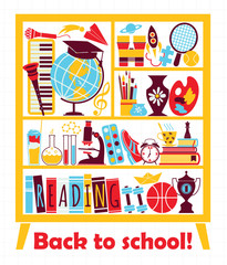 Back to school. Vector illustration