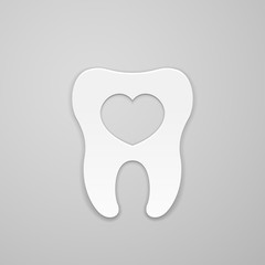 Tooth with heart