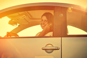 Driver Woman on the phone