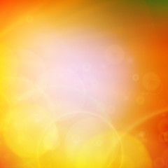 Abstract Sunset on sky with lenses flare.