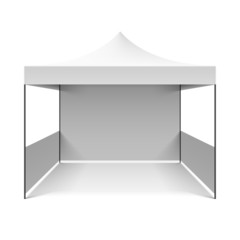 White folding tent