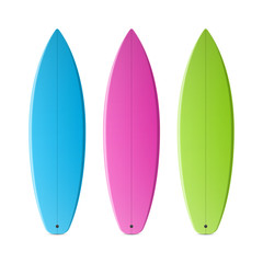 Colored surfboards