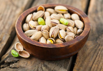 Fresh pistachio nuts.