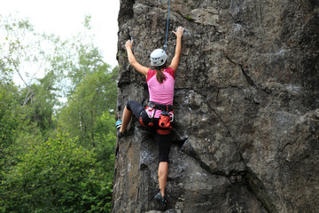 Girl Rock Climber