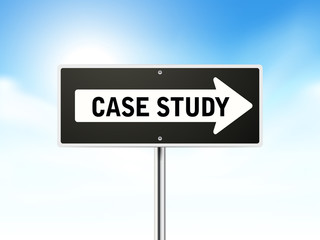 case study on black road sign