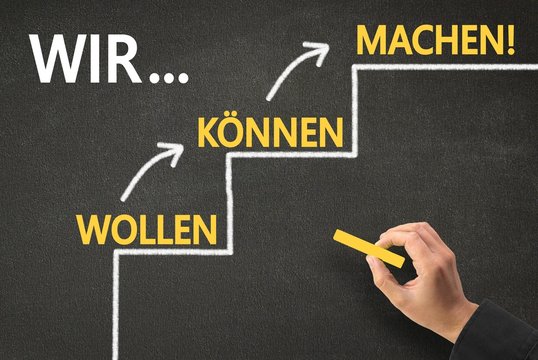 Wir wollen -> k&ouml;nnen -> machen!