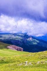 Fototapeta premium Mountains in cloudy weather
