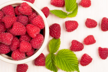 Handful of raspberries