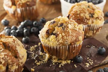Homemade Blueberry Muffins for Breakfast