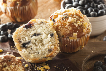 Homemade Blueberry Muffins for Breakfast