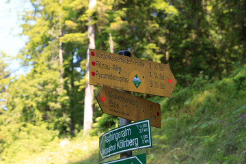 Wegweiser Kaisergebirge