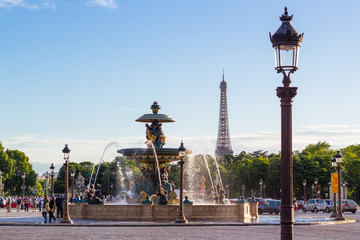 Place de la Concorde in Paris - obrazy, fototapety, plakaty