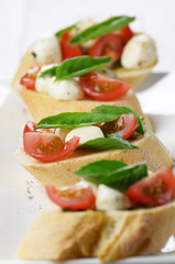 Caprese sandwiches