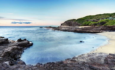 Obraz premium Plage sauvage à Cap Champagne, La Réunion.