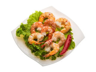 Unshelled king prawn