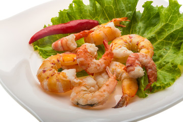 Unshelled king prawn